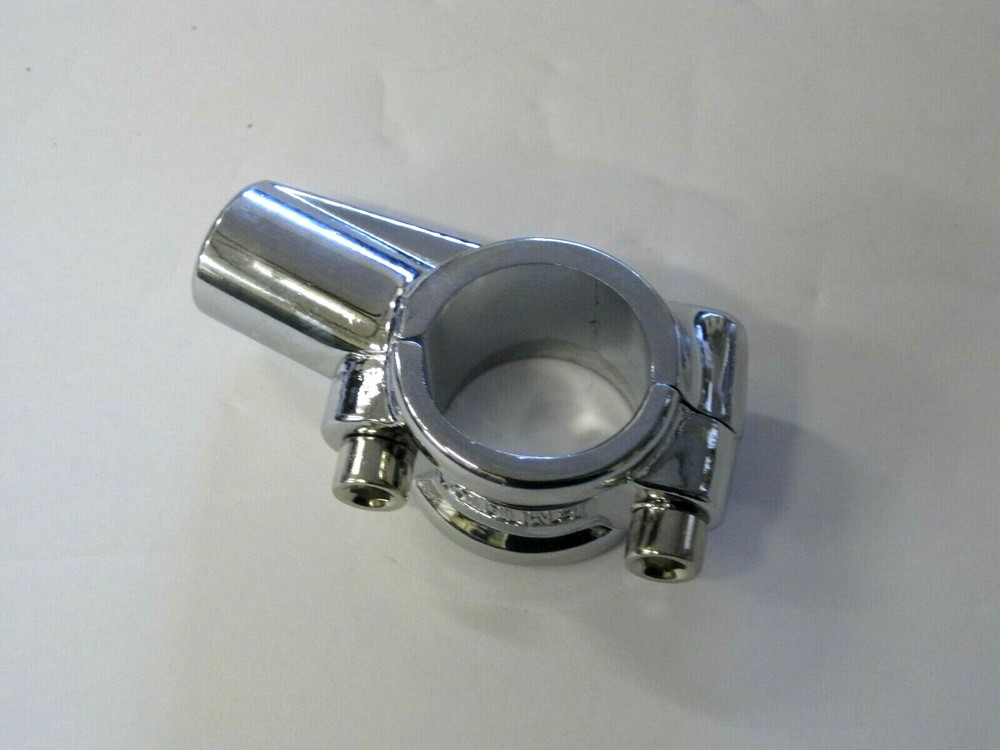 Handle bar mirror mount CHROME bracket for 7/8" handlebars 10mm threads perch