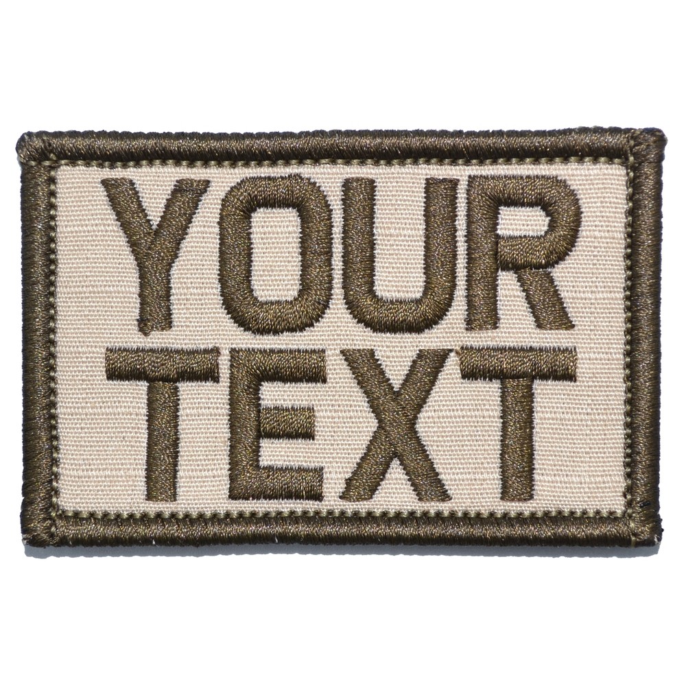 Custom 2x3 Name / Text Patch with Hook Fastener