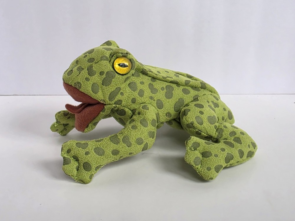 Folkmanis Mini Frog Finger Puppet Plush