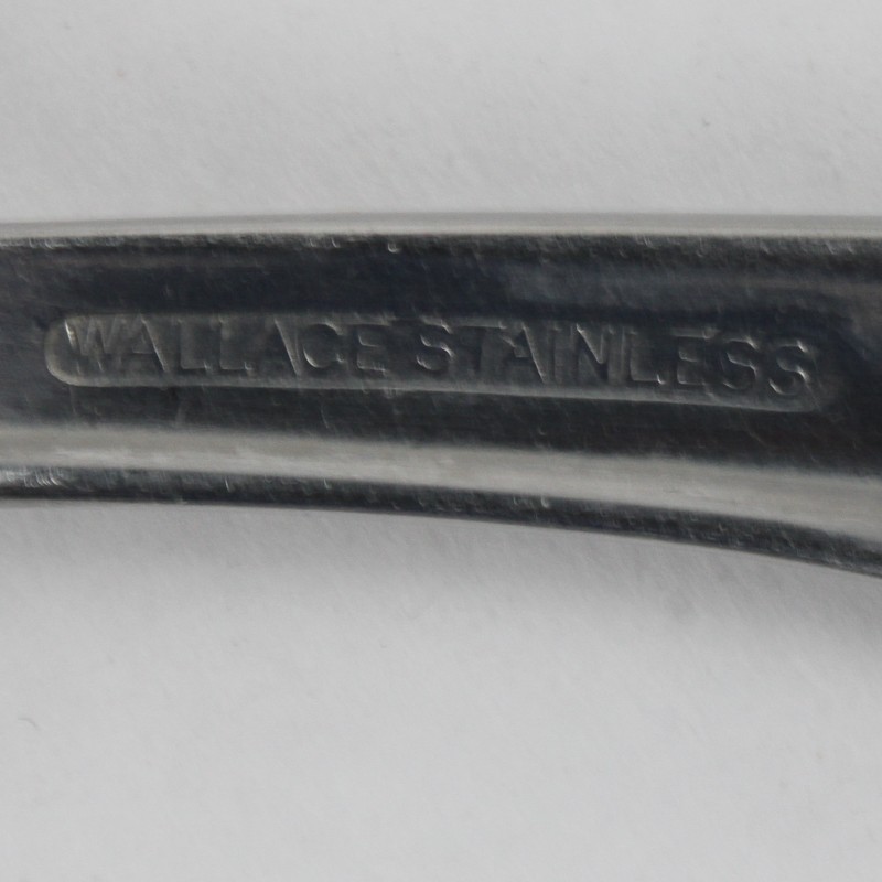 Lot of 6 Wallace Silver Ballet Pattern Solid Serving Spoons 8" Rare