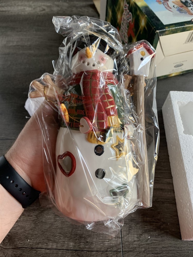 Young's Inc 2002 Snowman Tealight Holder