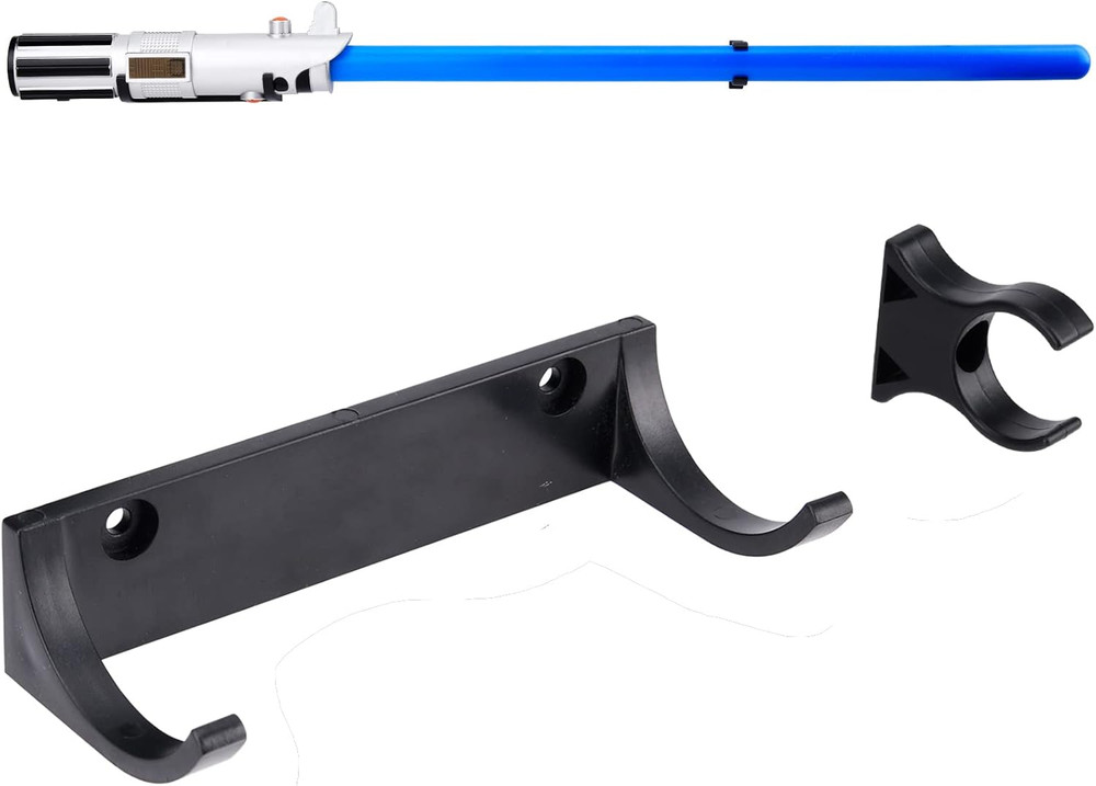 Horizontal Lightsaber Wall Mount Holder Light Saber Display Rack Hook Stand, Com