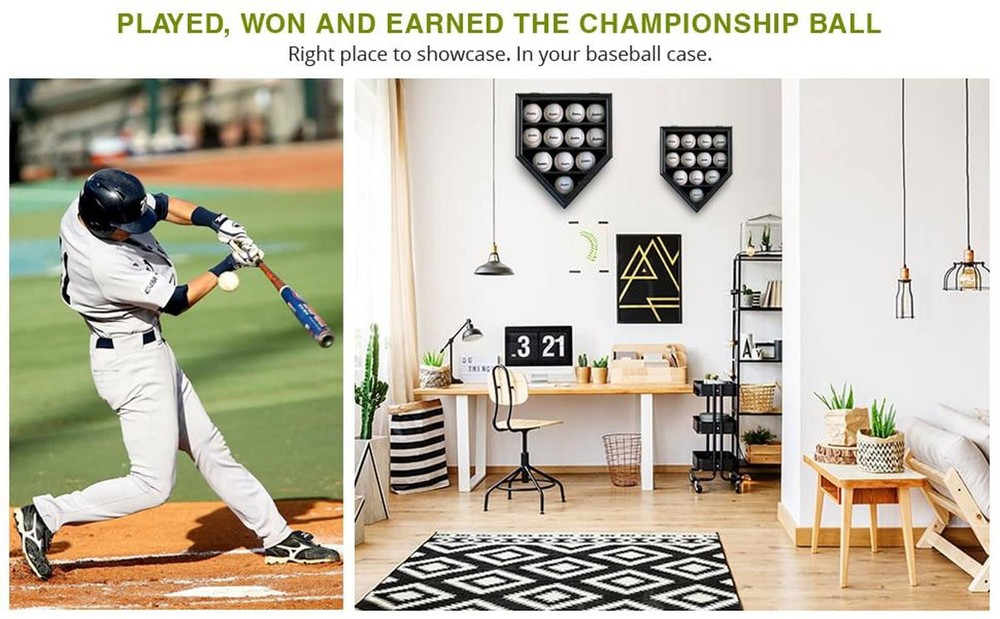 Baseball Display Case | Baseball Holders for Balls | Display Baseballs | 12 B...