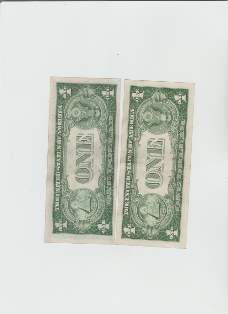 2 Lightly Circulated 1935 C&D Silver Certificates