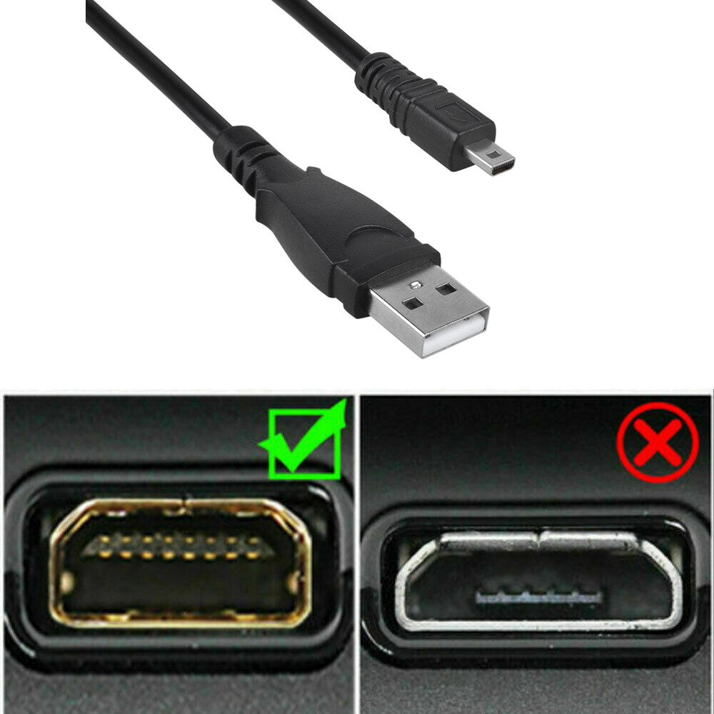 3ft USB Power Chargering Data SYNC Cable for Nikon DSLR D3200 D5000 D5100