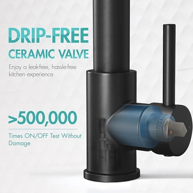 Kitchen Faucet Kit 2-Function Pull Down Sprayer Pot Filler w/Spring Spout