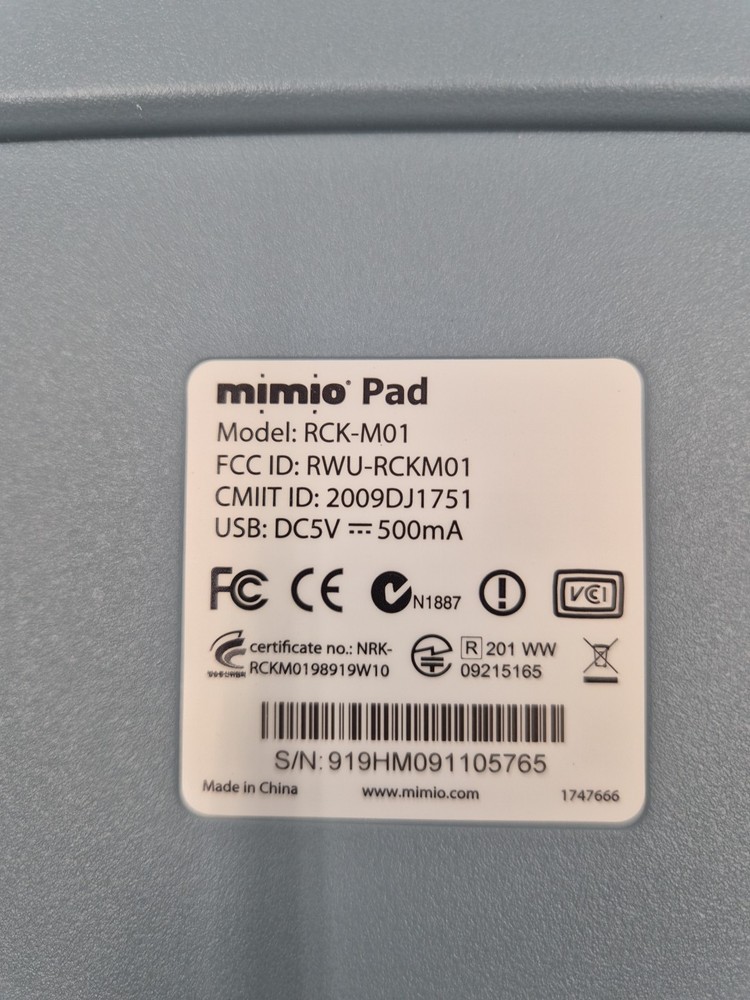 Mimio Pad Pen Tablet Wireless Interactive Tablet 1747666 Classroom Whiteboard