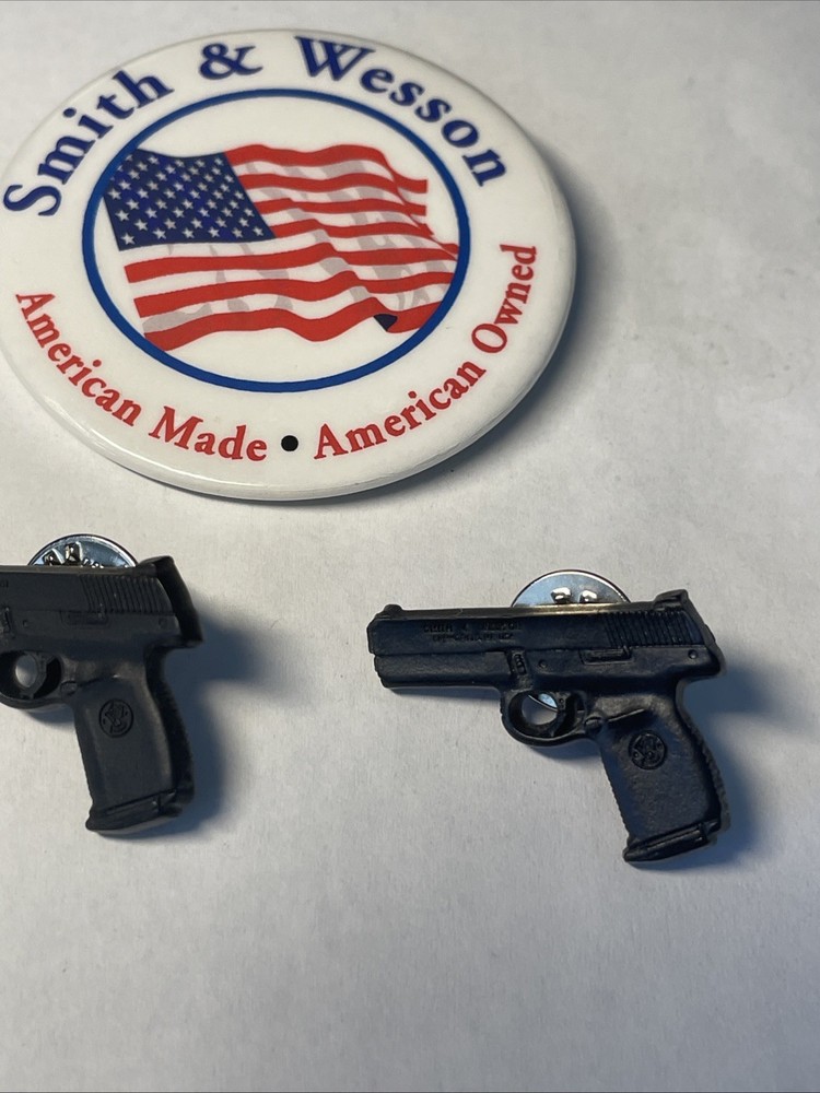 THREE SMITH WESSON HANDGUN PINS