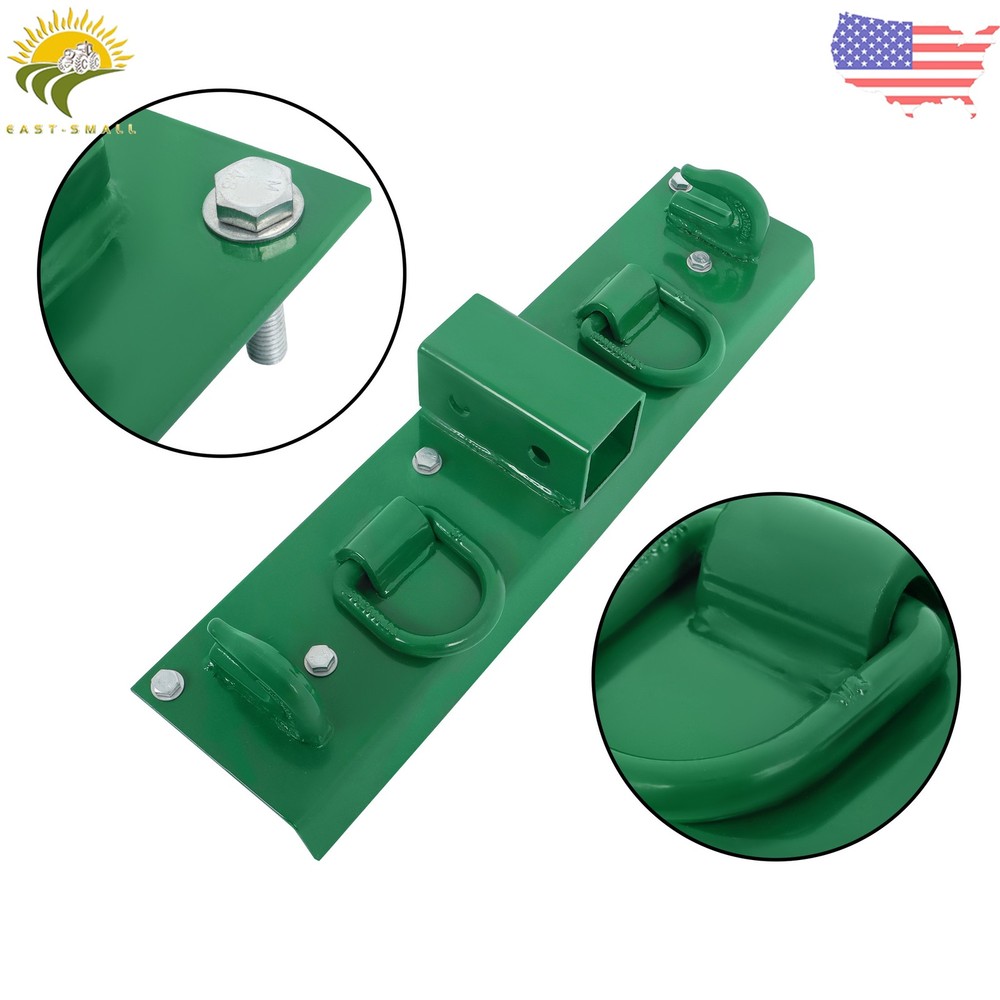 Compact Tractor Bolt on Grab Hooks & D Rings & 2" Receiver For John Deere 1025R