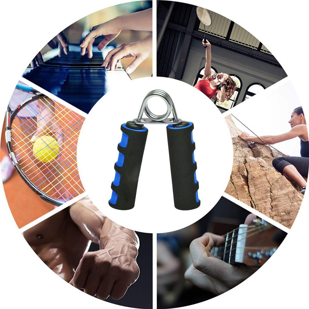 Grip Strength Trainer, Hand Finger Exerciser, Forearm Workout, Blue