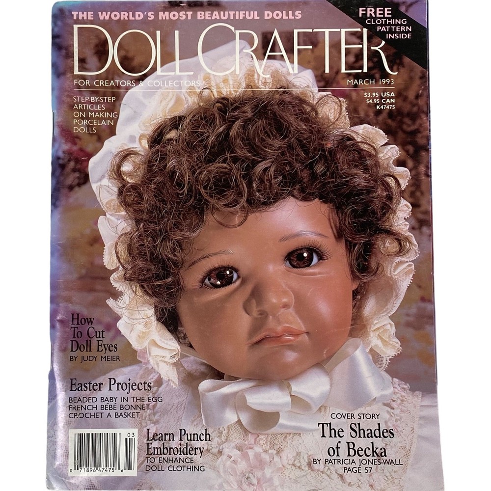 1993 Dolls Magazine - With Pullout Pattern Easter Projects, Costuming, Sculpting