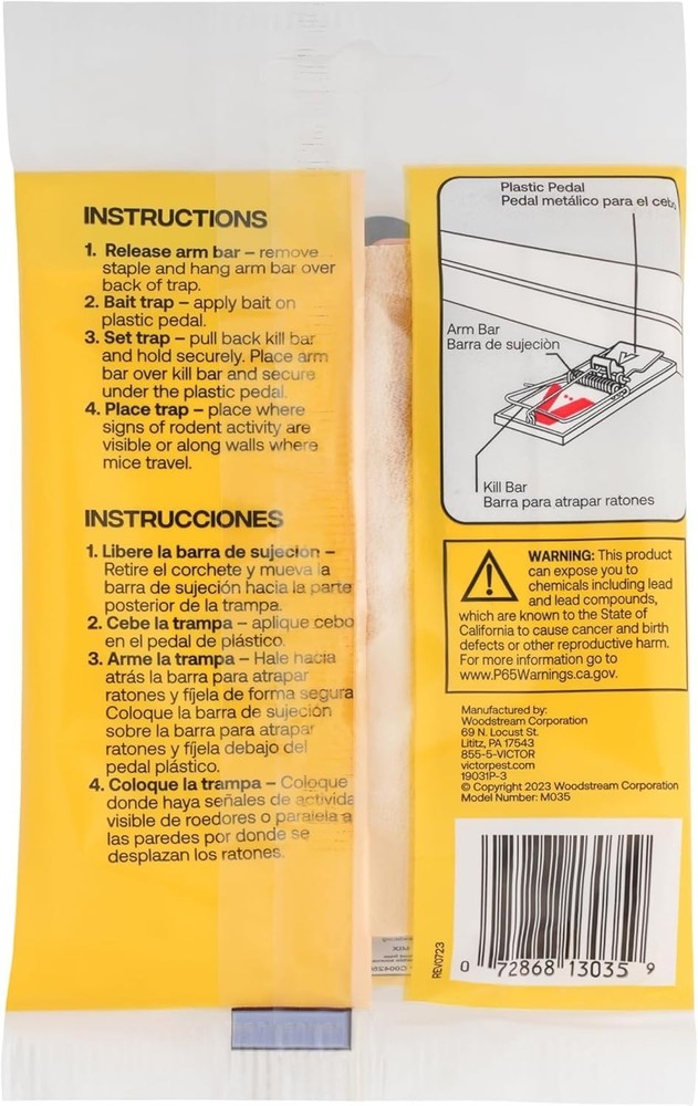 VICTOR Easy Set Mouse Trap - 2Pk