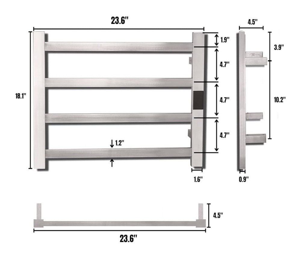 Electric Towel Warmer | Super Thin | with Timer & Temperature Multi-Level
