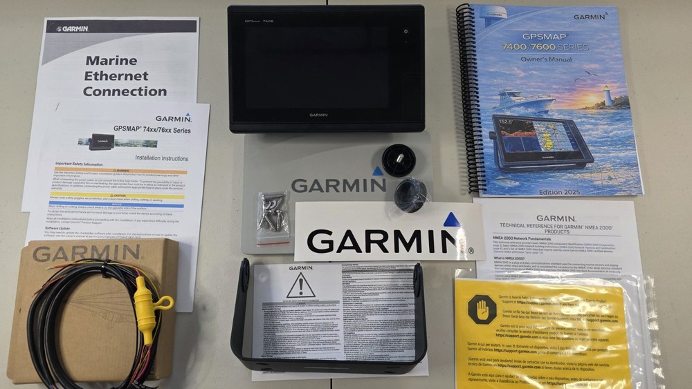 Garmin GPSMAP 7608 8" Marine GPS Chartplotter – Touchscreen – Complete Kit]