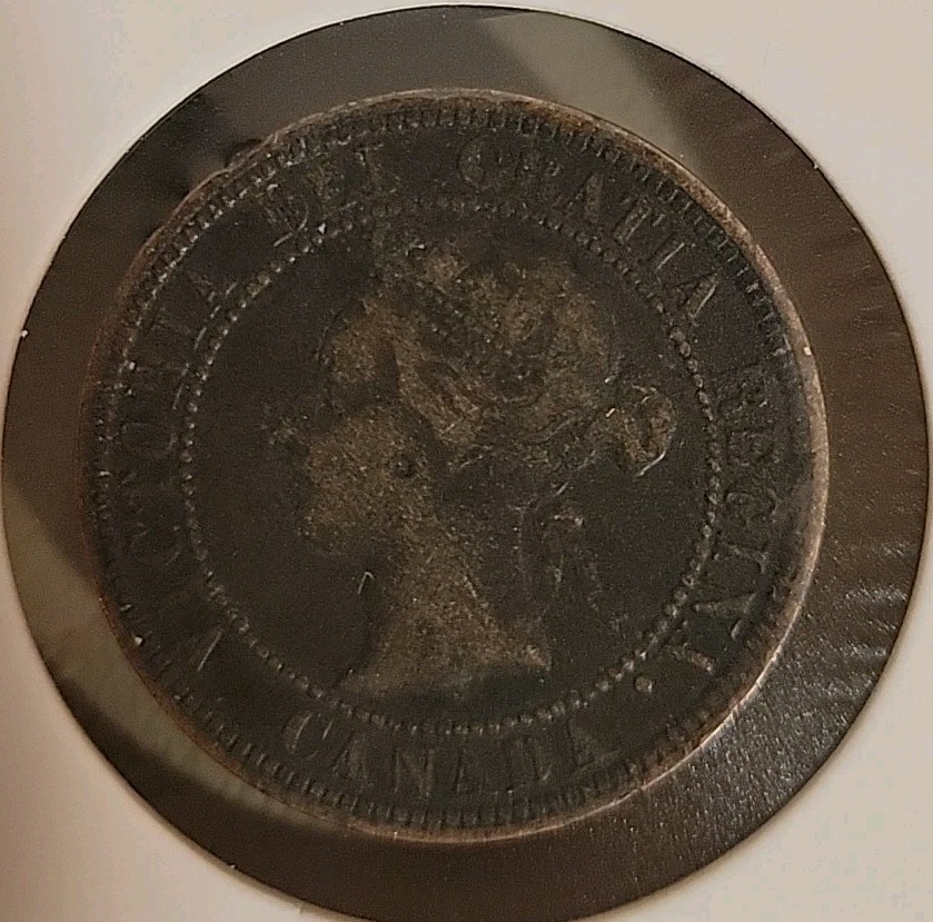 1876 H Canada 1 Cent