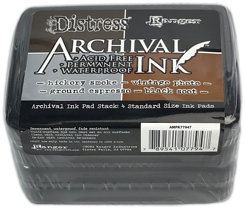 Tim Holtz Distress Archival Ink Pad Stack-Basics
