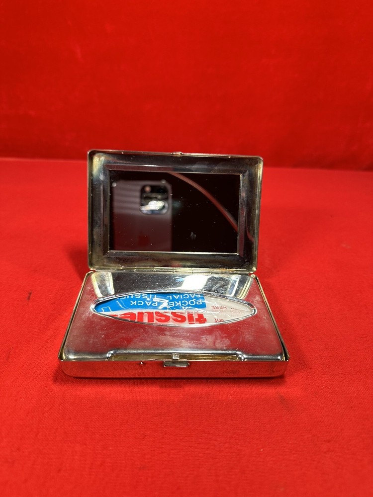 Silver Tissue Case Engraved With “ SAD “ No Makers Mark