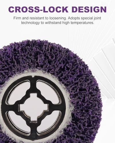 Abrasive Drawing Wheel Surface Conditioning Tool, 4.5" x 4" Wire Wheel 1