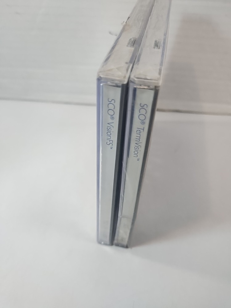 Vintage 90's SCO OpenServer Software ~ TermVision & VisionFS ~ Sealed CD-ROM PC