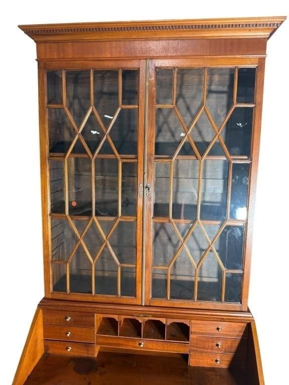 18TH CENT. SOLID MAHOGANY SECRETARY