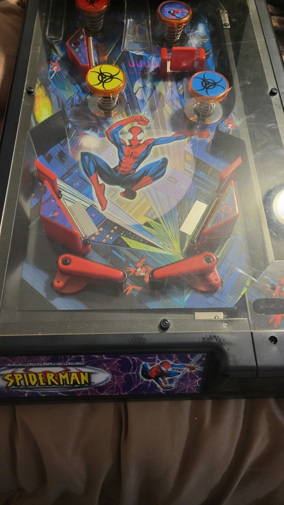 Marvel SPIDER-MAN 3 2007 Table-Top Mini Pinball Machine Used Tested WORKS