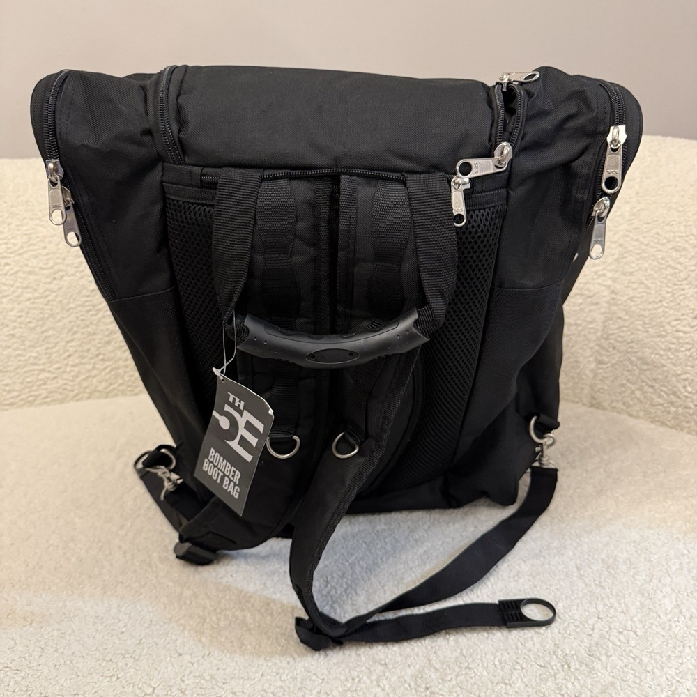 5Th Element Bomber Ski/Snowboard Boot Backpack or Carry Bag - Black & Silver