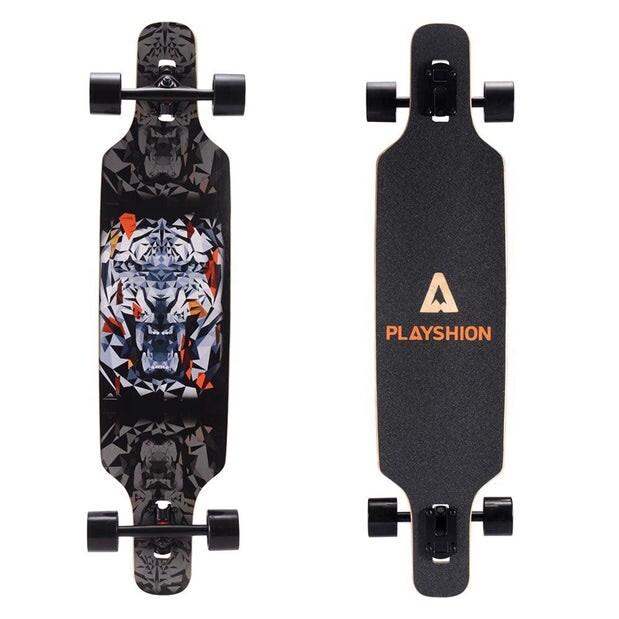Playshion Tiger 39" Beginners Drop Through Longboard Skateboard
