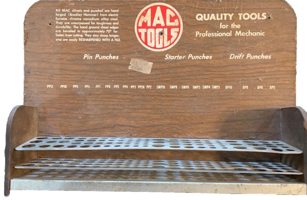 Vintage MAC TOOLS Punch Display Holder