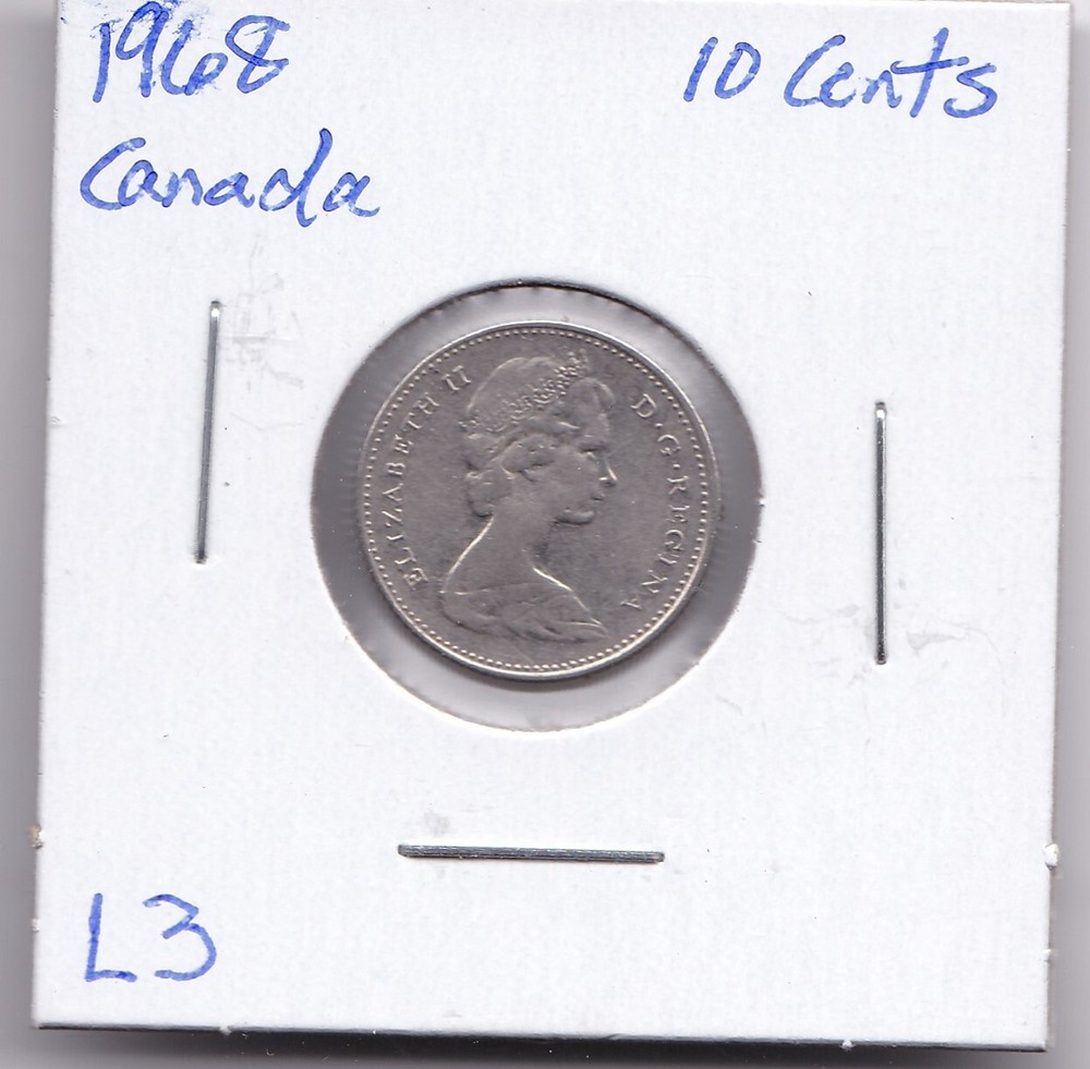 1968 Canada 10 Cent L3