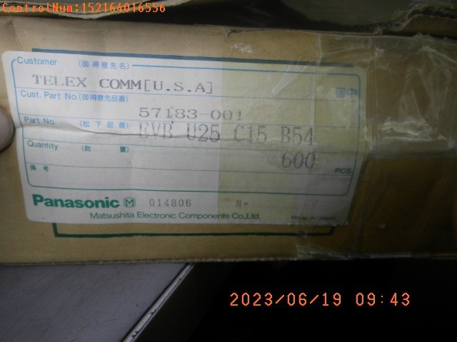 QTY 20 ) EVBU25C15B54 PANASONIC