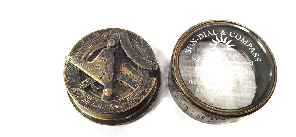 sundial compass solid brass sundial compass pocket transit compass maritime