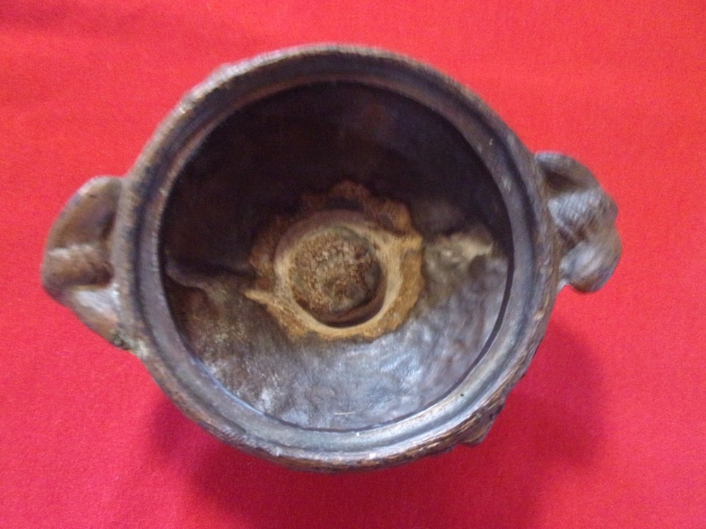 VINTAGE BRONZE DRAGON INCENSE BURNER HOLDER