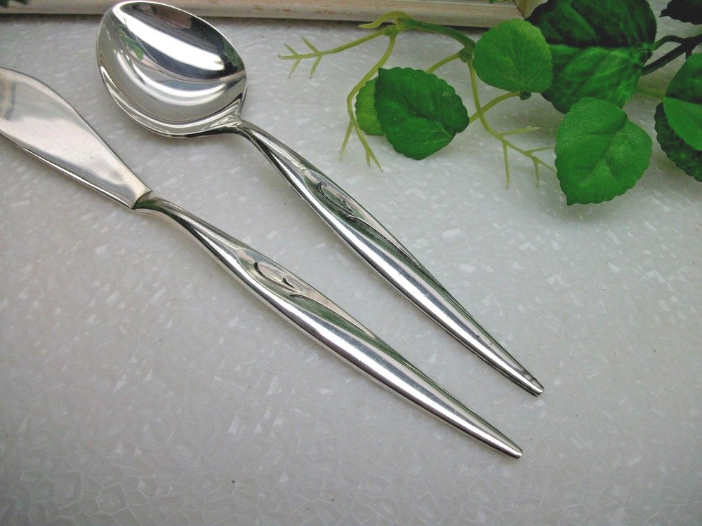 Oneida Community Silver FLIGHT Silverplate Master Butter Knife & Sugar Spoon