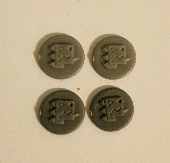 Warhammer Lizardmen Saurus Warrior Accessory C x 4