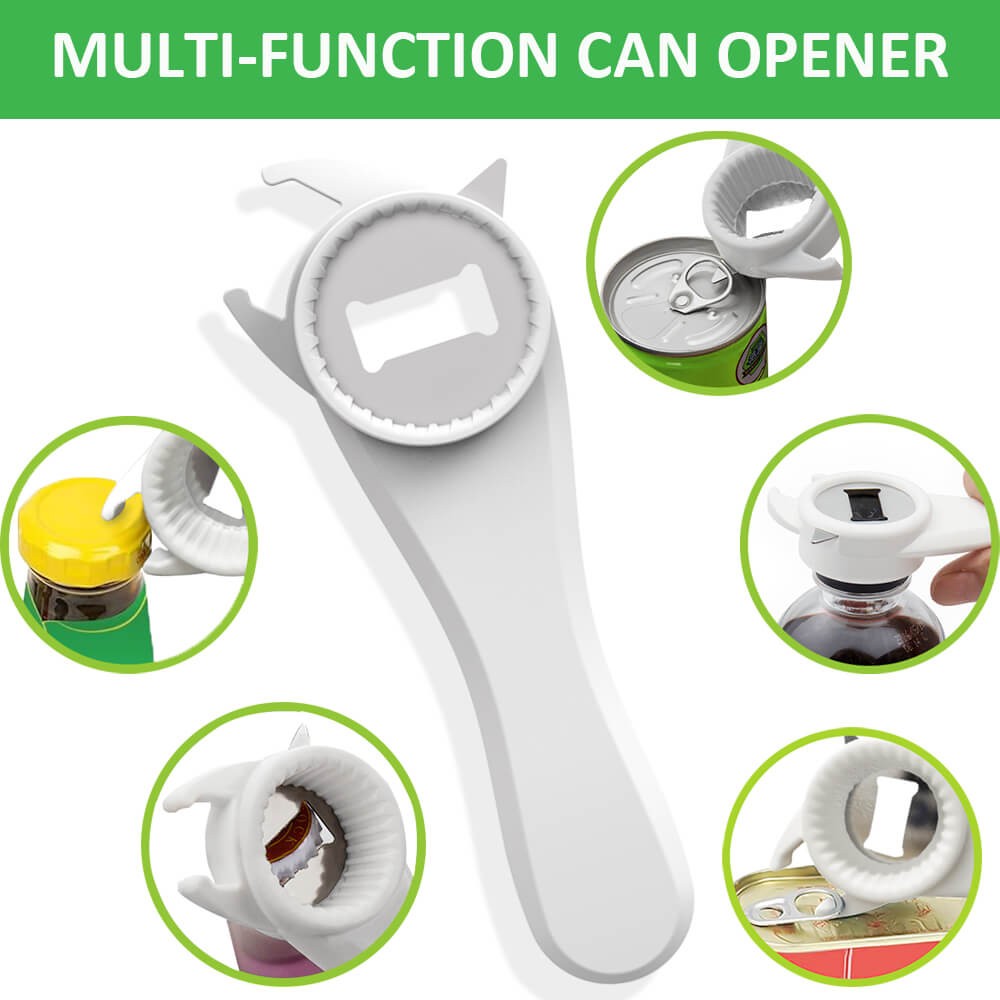 Lid Jar Opener for Weak Hands Rubber Jar Gripper Multi Function Bottle Opener US