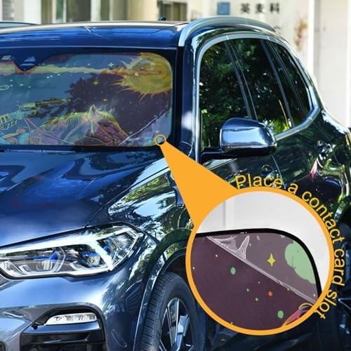 Car Sun Shade Windshield Reflective for Ultimate Dashboard Protection Foldable