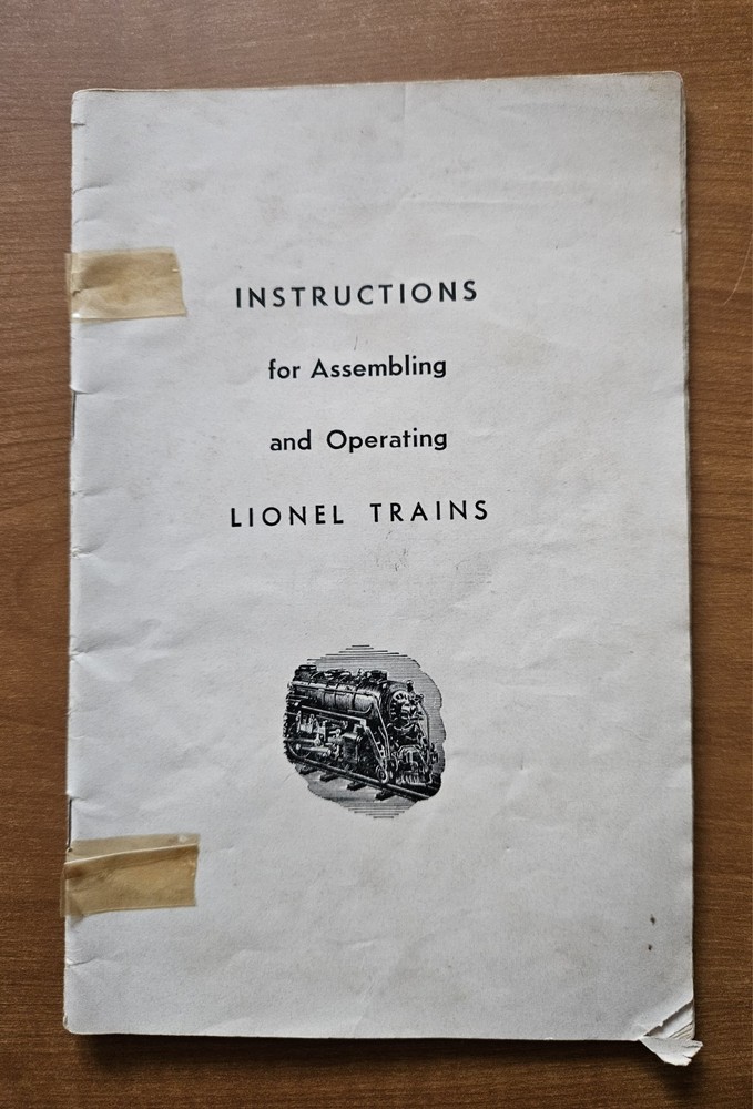 Instructions For Assembling And Operating Lionel Trains (1946)