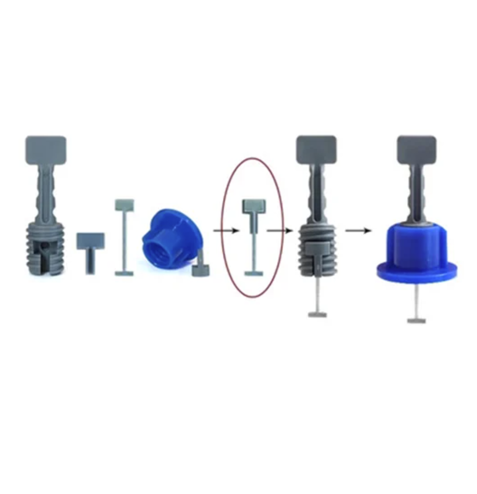 New Reusable Flat Ceramic T-Lock Locator Spacer Tools TILE LEVELING SYSTEM
