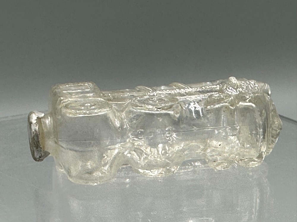 1940s TRAIN ENGINE Locomotive STOUGH Tiny One Glass CANDY CONTAINER E&A 475