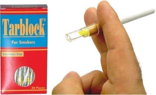 TARBLOCK Cigarette Filter Tips - 5 Packs (150 Filters Total)