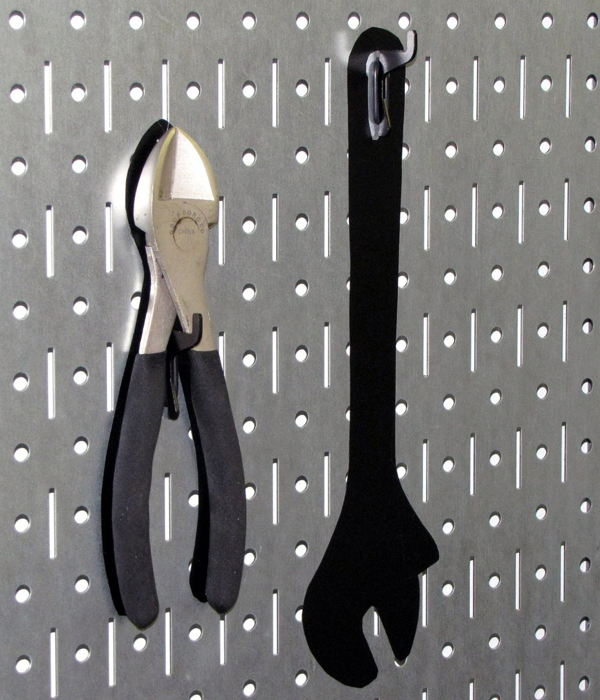 Pegboard 32x16 Inch Galvanized Metal Pegboard Tool Board Panel Organizer