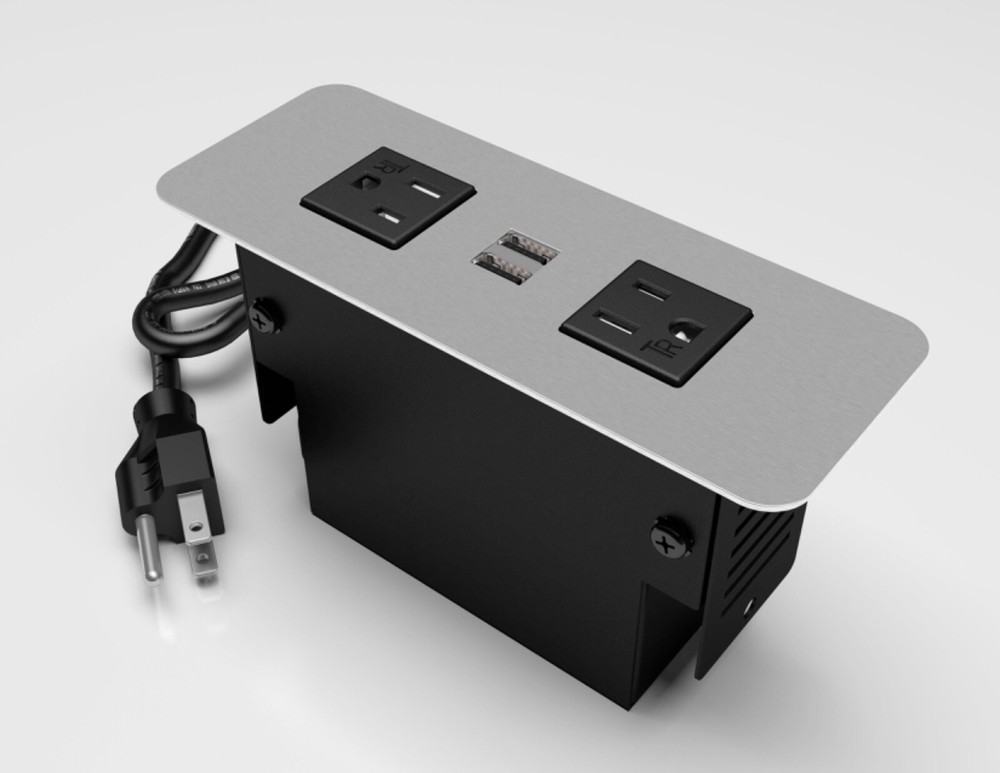 Group Dekko Cove silver 2 power + 2 USB power module