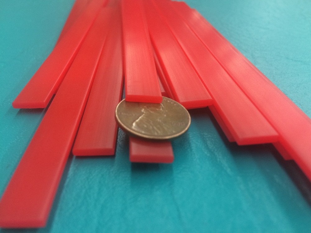 40 Red Dip Spread Cheese Stick 6" Square Tip Reusable Stir cuttable Flexible