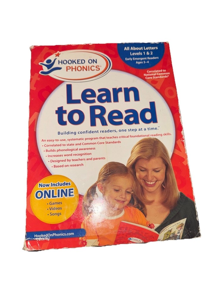 Hooked On Phonics Learn to Read Level 1 &2 set Ages 3-4