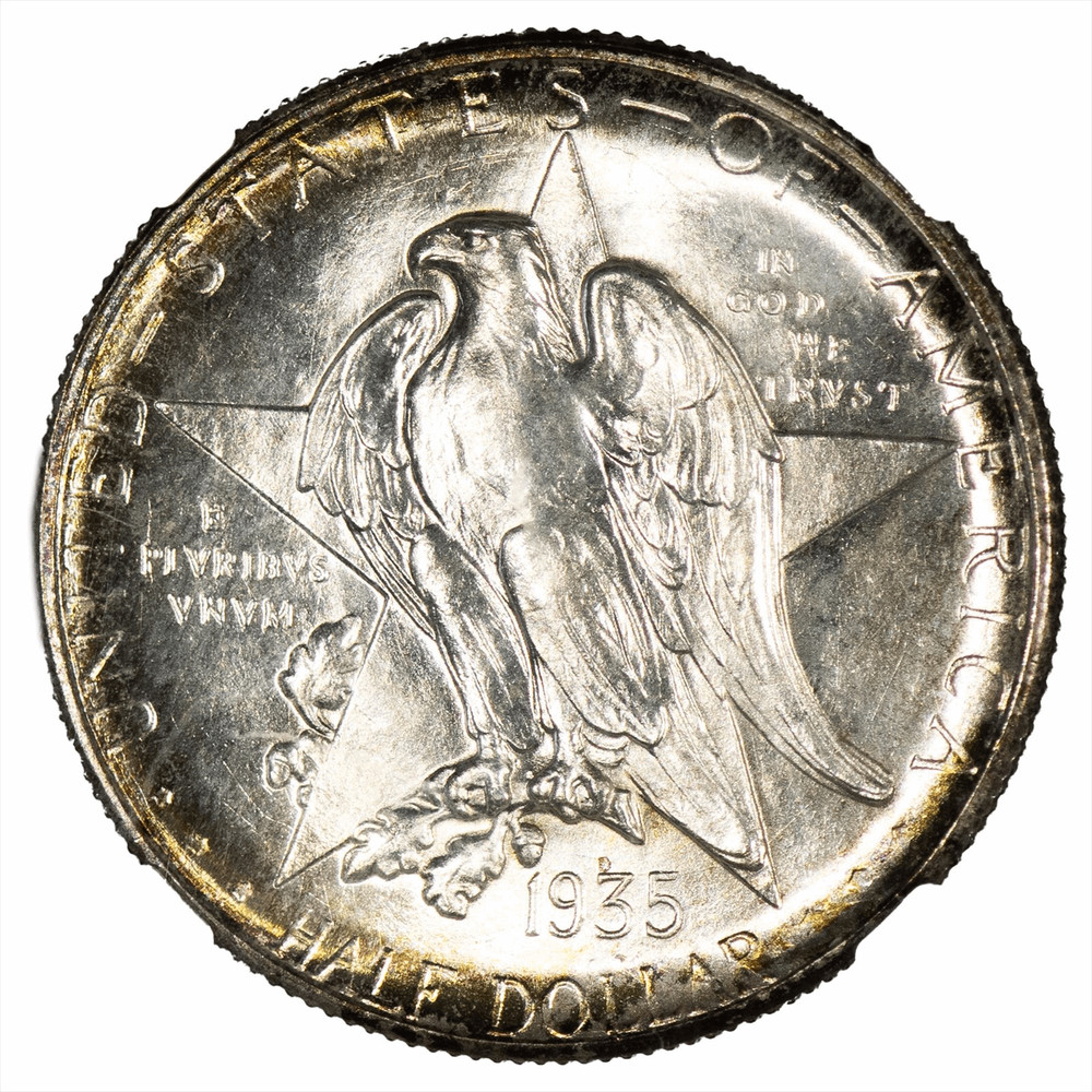 1935D Texas Commemorative Half Dollar 50C NGC MS 67+ CAC