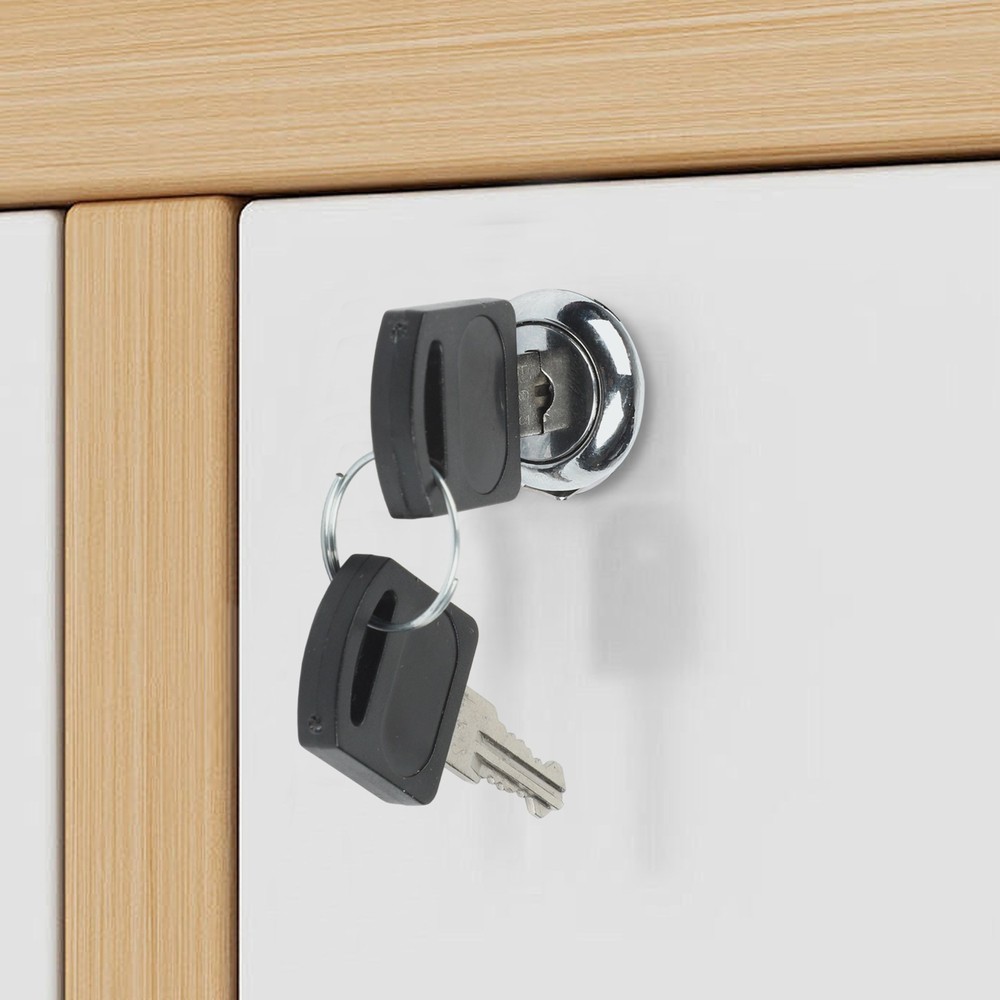 Security Lock for File Cabinets with Dual Keys and Simple Installation Process