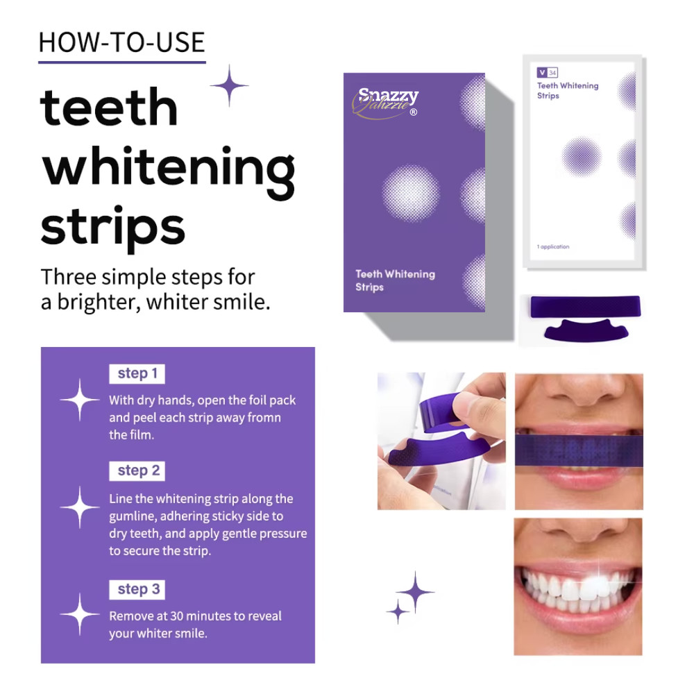 Mint Flavor Teeth Whitening Dry Strips