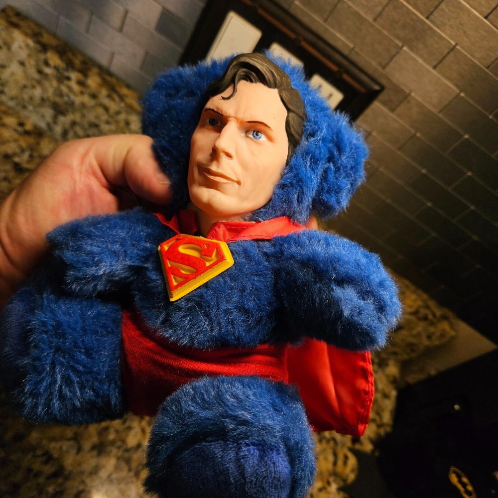 Superman christopher reeve plush teddy bear