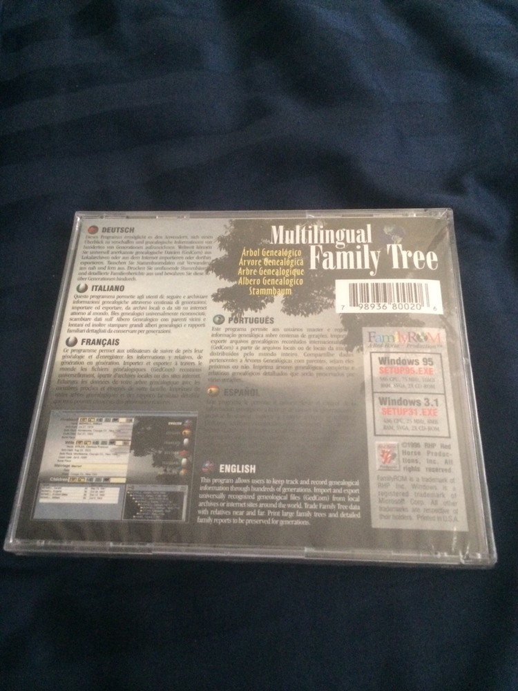 Multilingual Family Tree Software