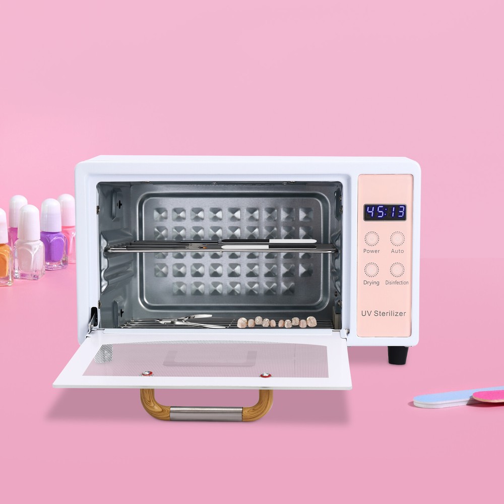 Multi-Functional Nail Cleaner Box Nail Tool Sterilizer Tabletop Drying Box 160W
